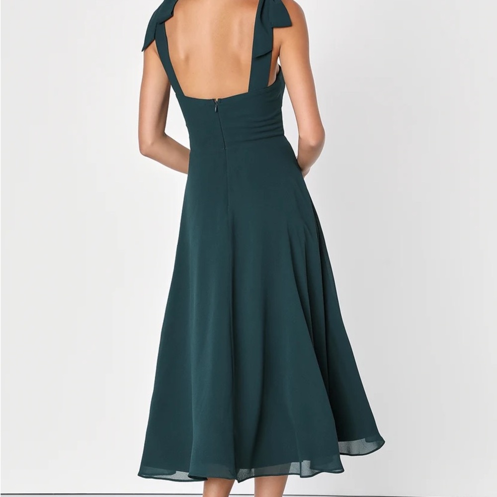 Lulu’s green tie strap midi strap - Picture 2 of 3